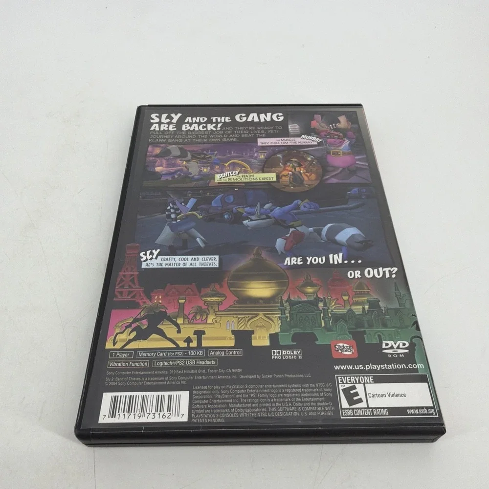 Sly 2 Band of Thieves Greatest Hits Sony PlayStation 2, 2004 Tested